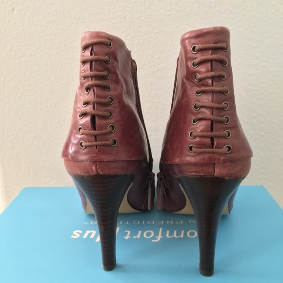 Nine West purple ankle boots. Size 4.5 - Picture 3 of 9